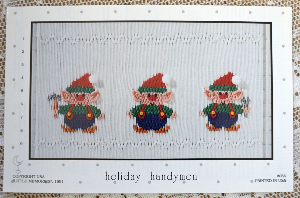 Little Memories Smocking Plate Holiday Handymen 066 OOP